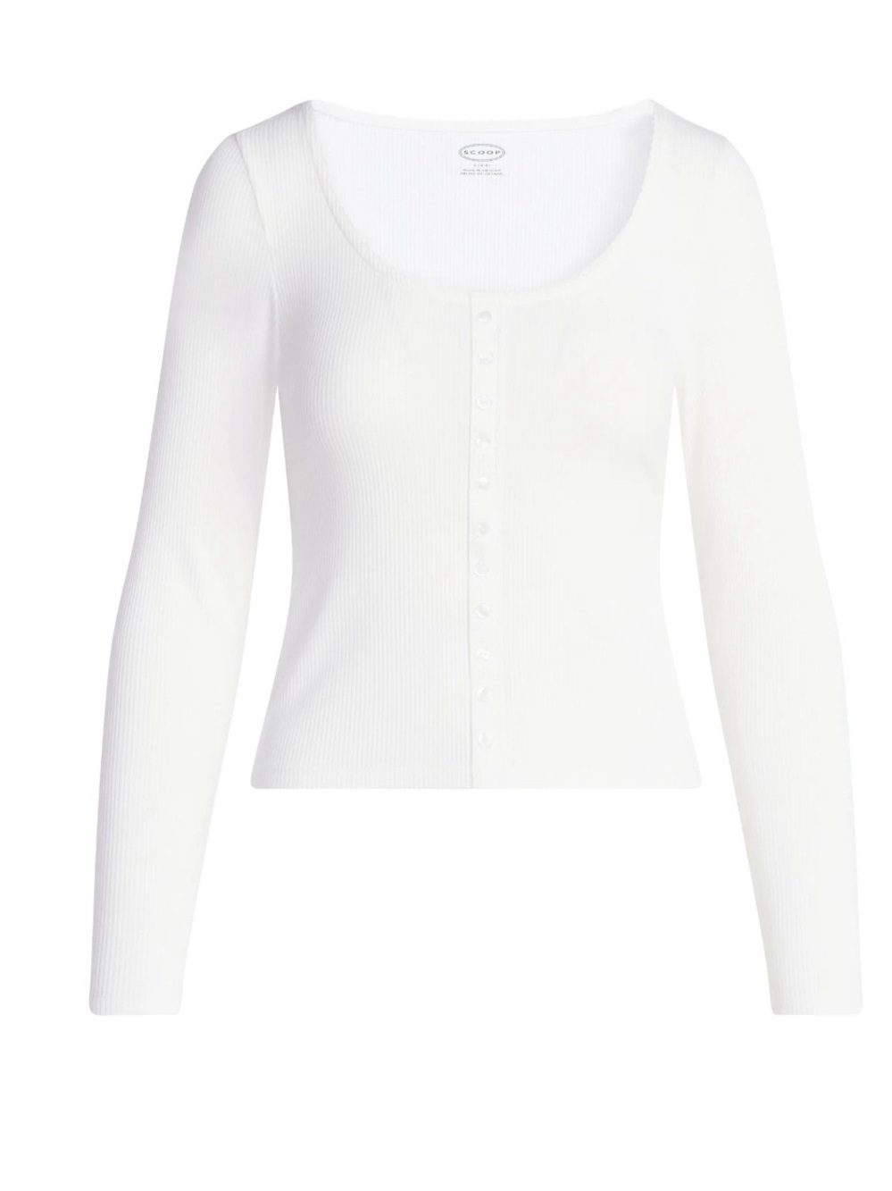 Scoop Lace Trim Scoop Neck Ribbed Shirt Size XXL